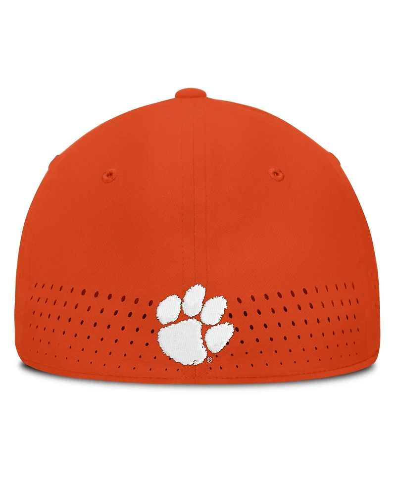 Nike Men's Orange Clemson Tigers Gameday Aerobill Swooshflex Dri-fit Hat