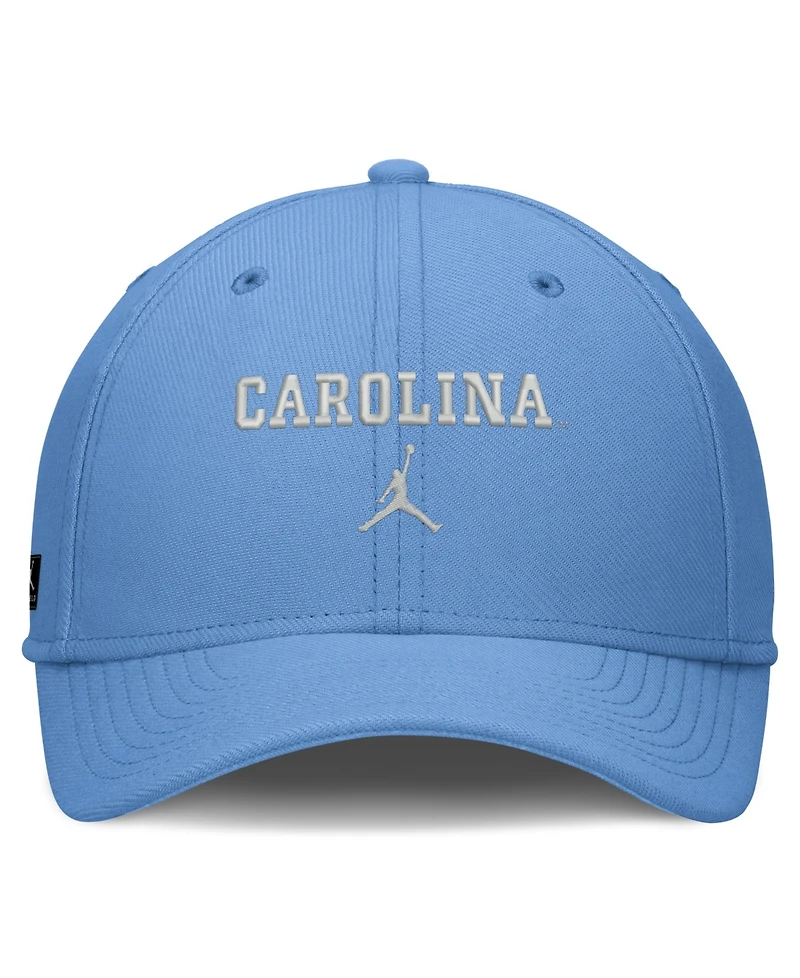Jordan Men's Carolina Blue North Tar Heels Rise On-Field Swoosh Flex Dri-fit Hat