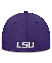 Nike Men's Purple Lsu Tigers Rise On-Field Swoosh Flex Dri-fit Hat
