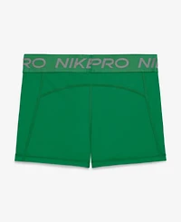 Nike Women's Green Oregon Ducks Pro Dri-fit Mid-Rise Shorts