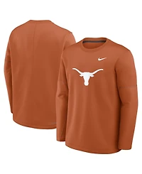 Nike Men's Texas Orange Longhorns 2026 Sideline Coaches Therma-fit Long Sleeve Top