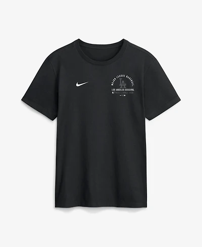 Nike Men's Black Los Angeles Dodgers Split Logo T-Shirt