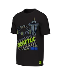 Outerstuff Big Boys and Girls Black Fifa World Cup 2026 Seattle Neon City Night T-Shirt