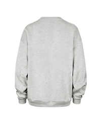 '47 Brand Women's Gray New York Knicks Oversized Arched Icon Sweatshirt