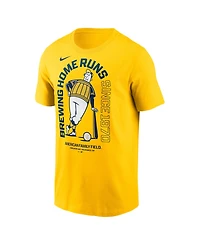 Nike Men's Gold Milwaukee Brewers Local T-Shirt