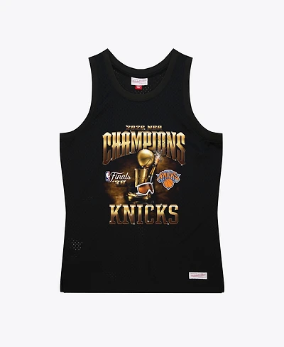 Mitchell & Ness Men's Black New York Knicks 2026 Nba Finals Champions Mesh Tank Top