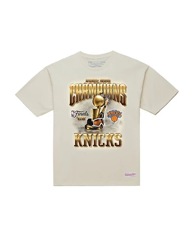 Mitchell & Ness Men's Cream New York Knicks 2026 Nba Finals Champions T-Shirt