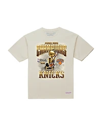 Mitchell & Ness Men's Cream New York Knicks 2026 Nba Finals Champions T-Shirt