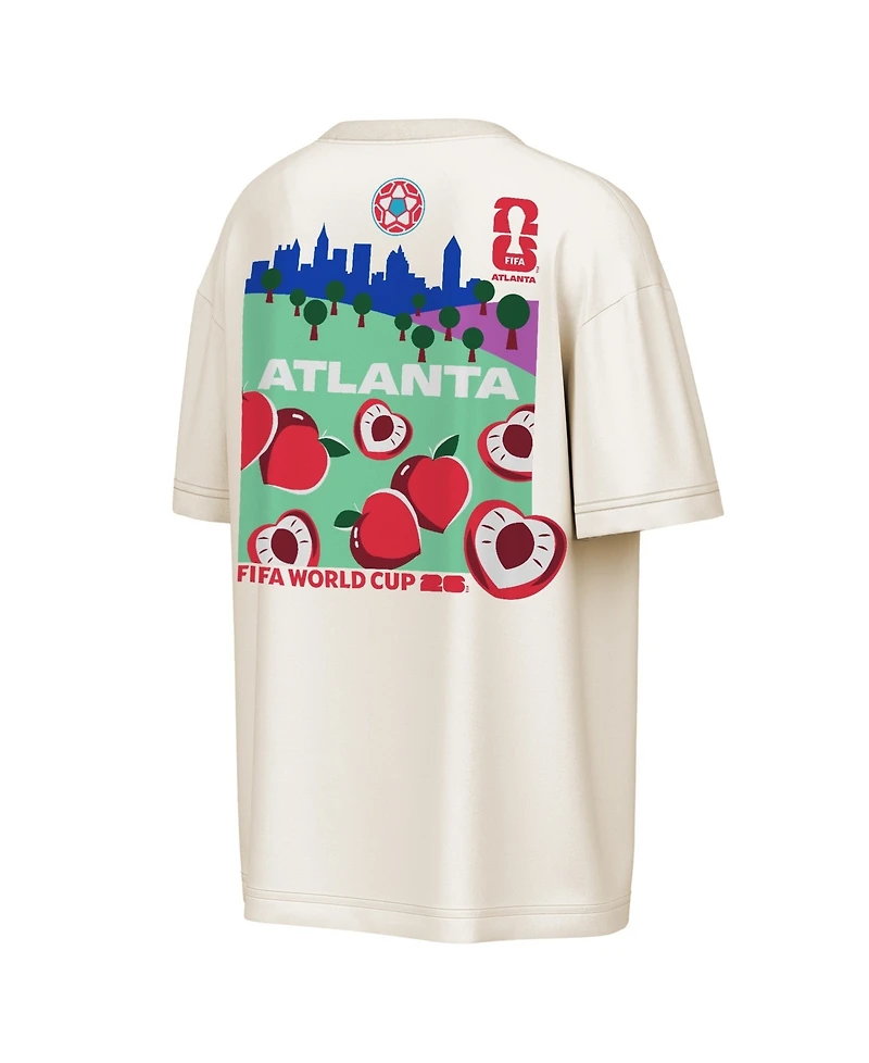 Outerstuff Men's Natural Fifa World Cup 2026 Atlanta Big City Poster T-Shirt