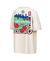 Outerstuff Men's Natural Fifa World Cup 2026 Atlanta Big City Poster T-Shirt