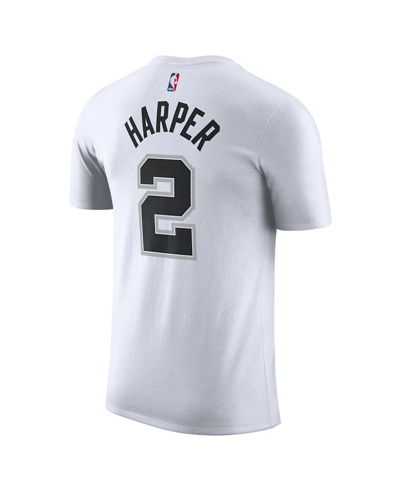 Nike Men's and Women's Dylan Harper White San Antonio Spurs Name & Number T-Shirt