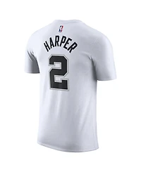 Nike Men's and Women's Dylan Harper White San Antonio Spurs Name & Number T-Shirt