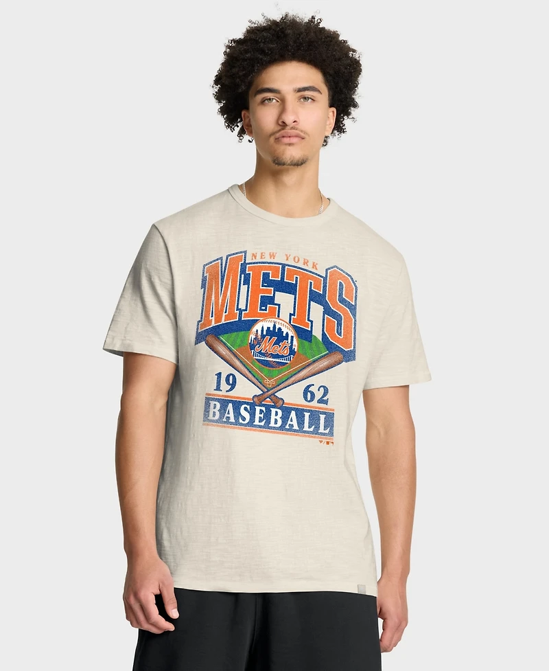 Fanatics Men's Tan New York Mets Stadium Slub T-Shirt