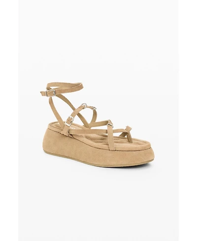Desigual Women's Platform Leather Sandal