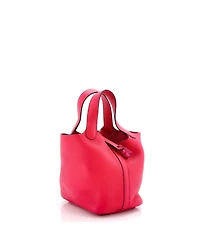 Pre-Owned HERMES Pm Monochrome Picotin Lock Bag Clemence