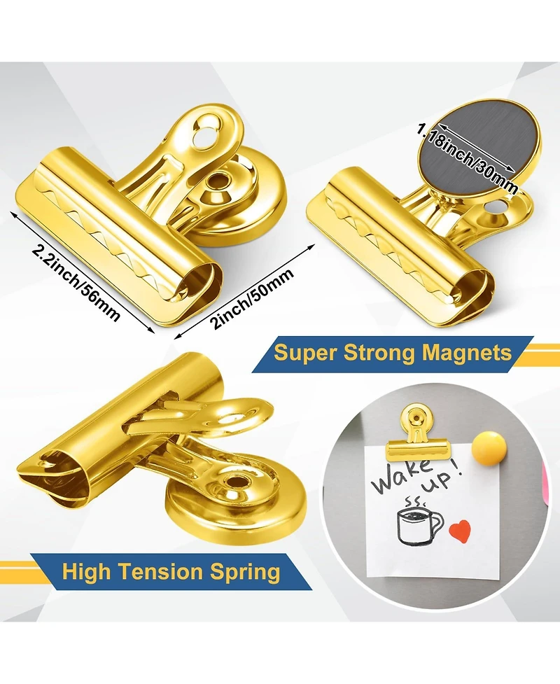 Danrong Pack Heavy Duty Metal Magnetic Clips With Storage Box For Office Home School