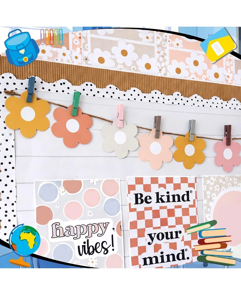 Danrong 48 Pack Magnetic Wooden Clips For Whiteboard Office School Home Supplies