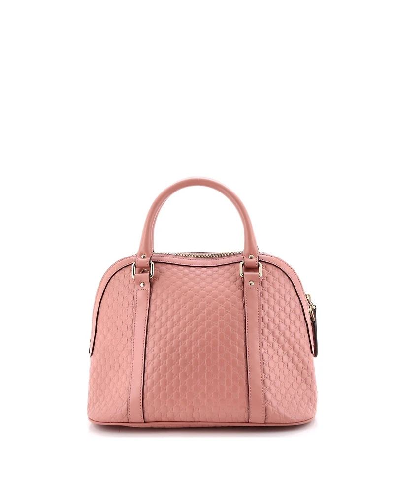 Pre-Owned Gucci Medium Convertible Dome Satchel Microguccissima Leather