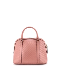 Pre-Owned Gucci Medium Convertible Dome Satchel Microguccissima Leather