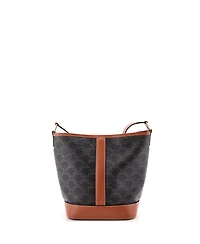 Pre-Owned Celine Bucket Bag Triomphe Coated Canvas