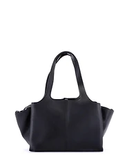 Pre-Owned Celine Small Tri-Fold Shoulder Bag Grained Calfskin