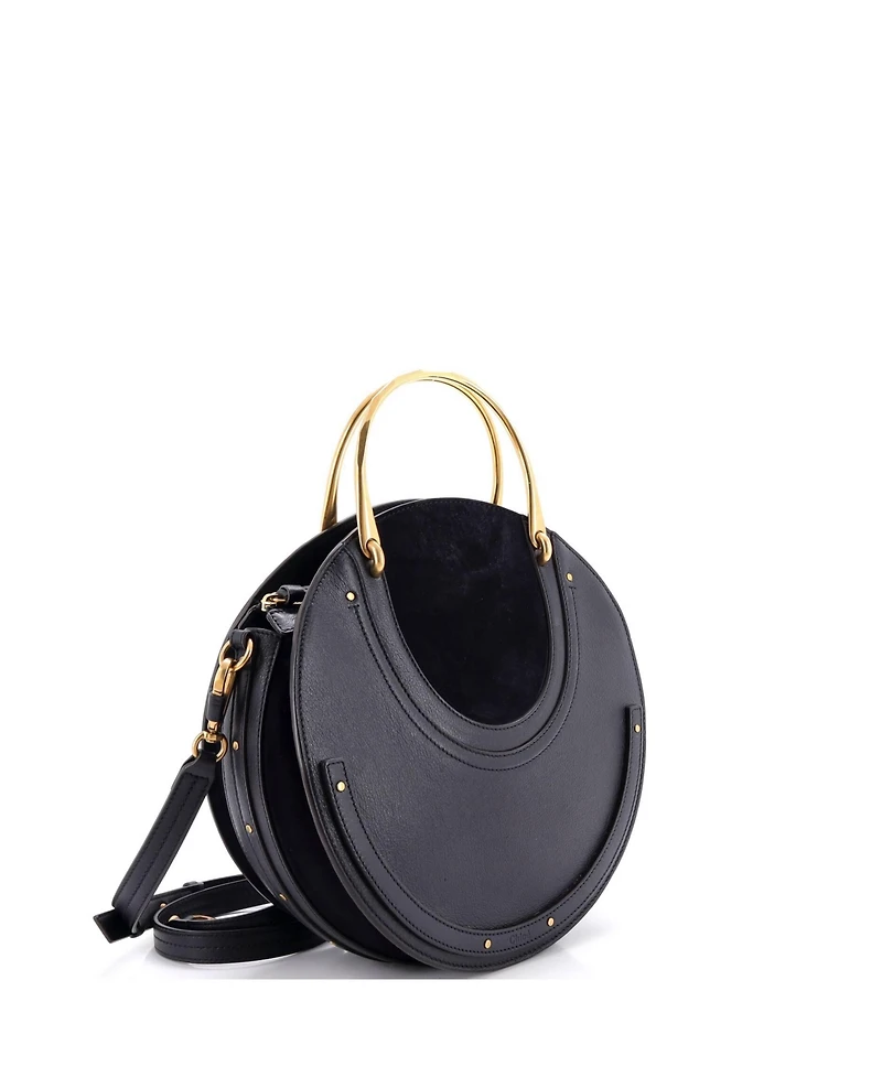 Pre-Owned Chloe Medium Pixie Crossbody Bag Leather and Suede