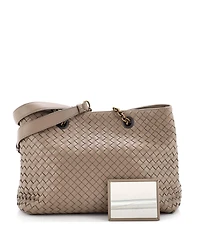 Pre-Owned Bottega Veneta Medium Double Chain Tote Intrecciato Nappa