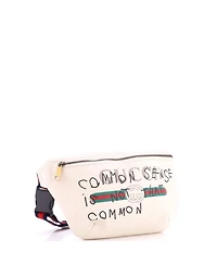 Pre-Owned Gucci Medium Logo Belt Bag Printed Leather