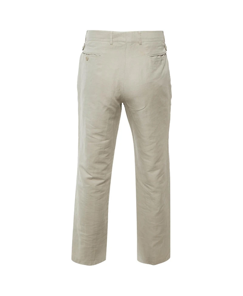 Pre-Owned Hermes Men's Linen and Cotton Drop 8 Regular Fit Trousers