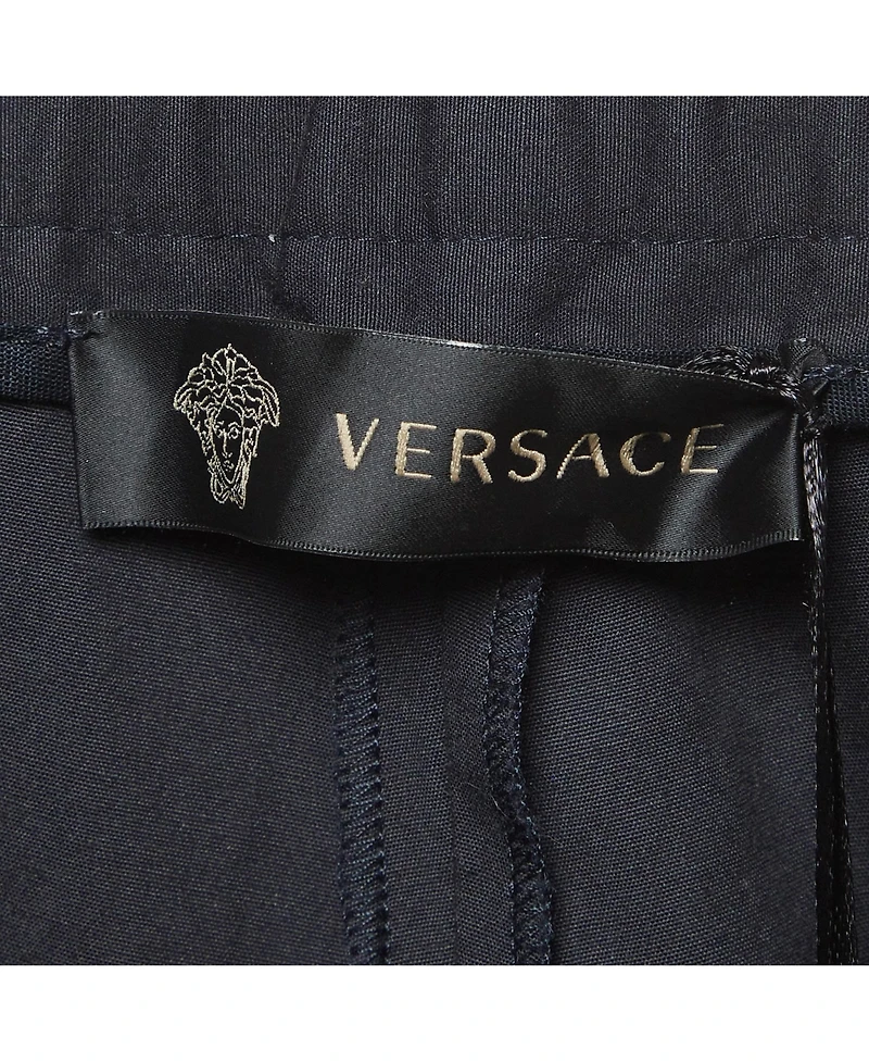 Pre-Owned Versace Men's Cotton Zip Detail Pants