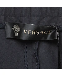 Pre-Owned Versace Men's Cotton Zip Detail Pants