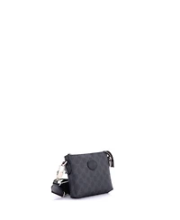 Pre-Owned Gucci Mini Interlocking G Patch Wristlet Messenger Bag Gg Coated Canvas