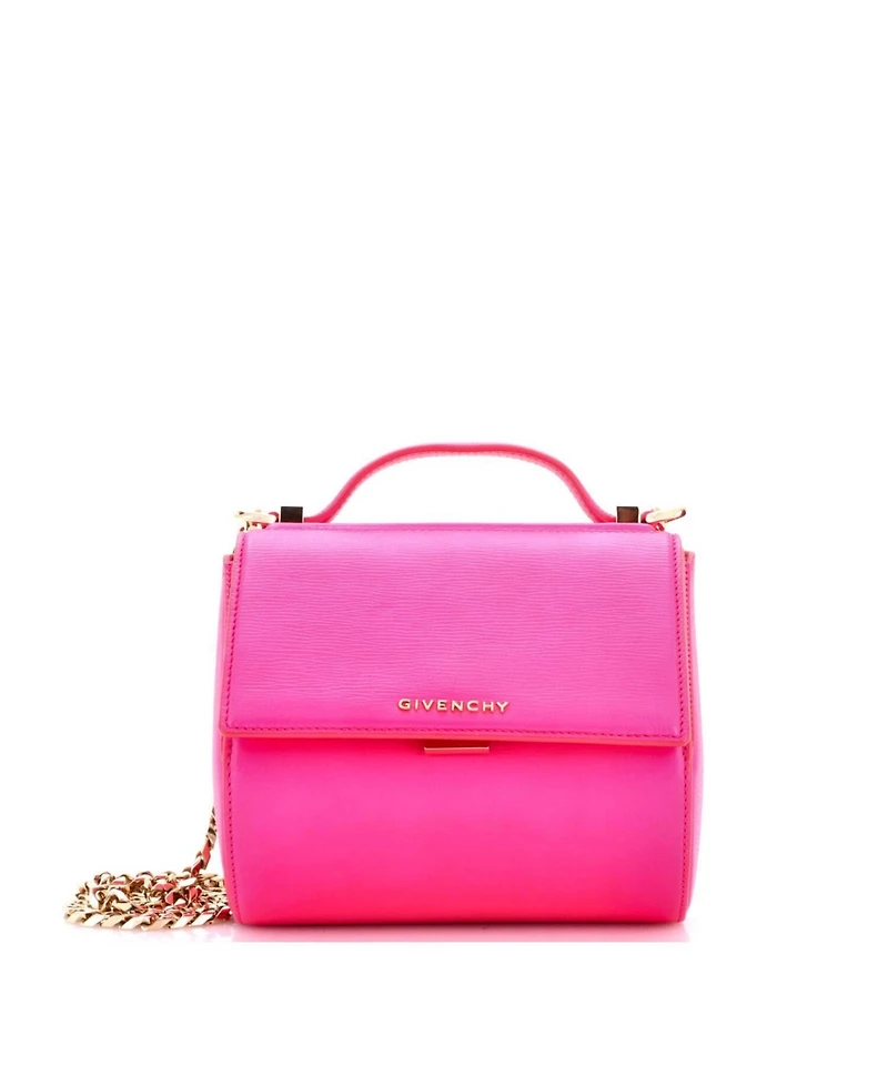Pre-Owned Givenchy Mini Chain Pandora Box Bag Leather