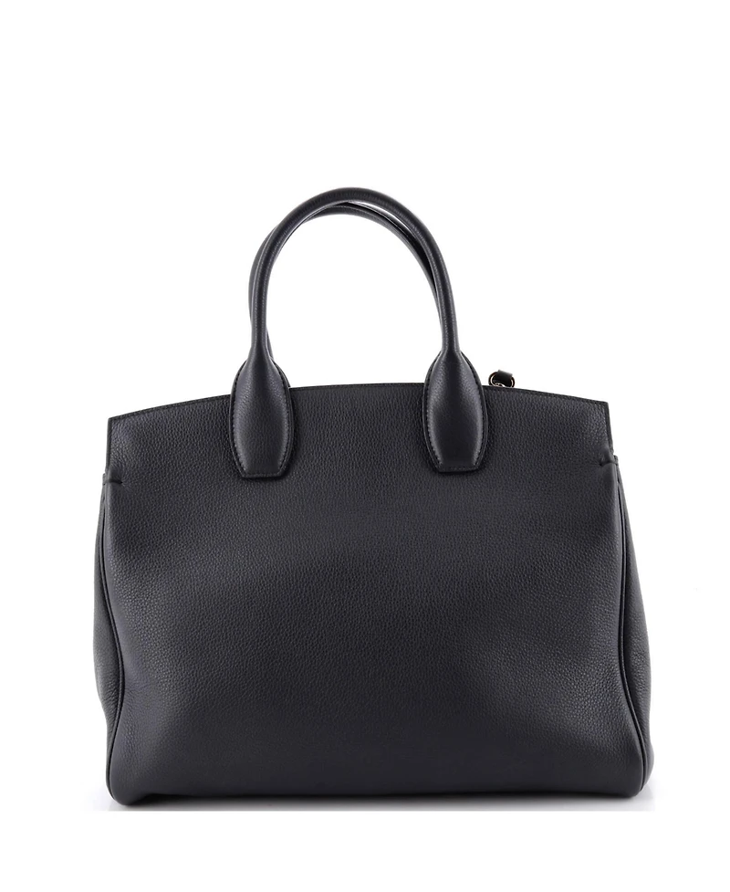 Pre-Owned Salvatore Ferragamo Medium Studio Satchel Leather
