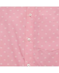 Pre-Owned Balenciaga Women's Monogram Print Oversized Cotton Shirt