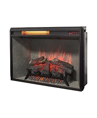 Streamdale Furniture 28" Infrared Electric Fireplace Insert with Realistic Flames and Touch Control
