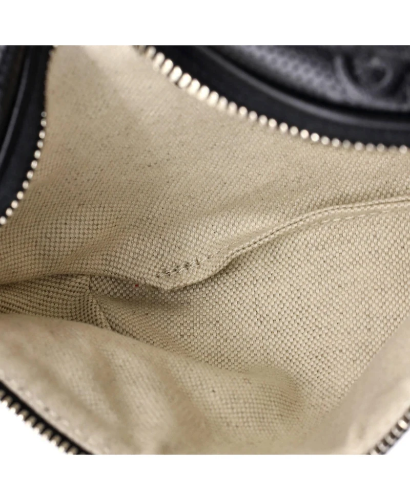Pre-Owned Gucci Small Belt Bag Gg Embossed Perforated Leather