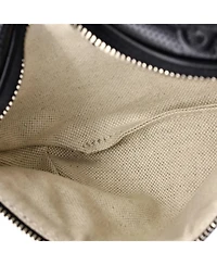 Pre-Owned Gucci Small Belt Bag Gg Embossed Perforated Leather