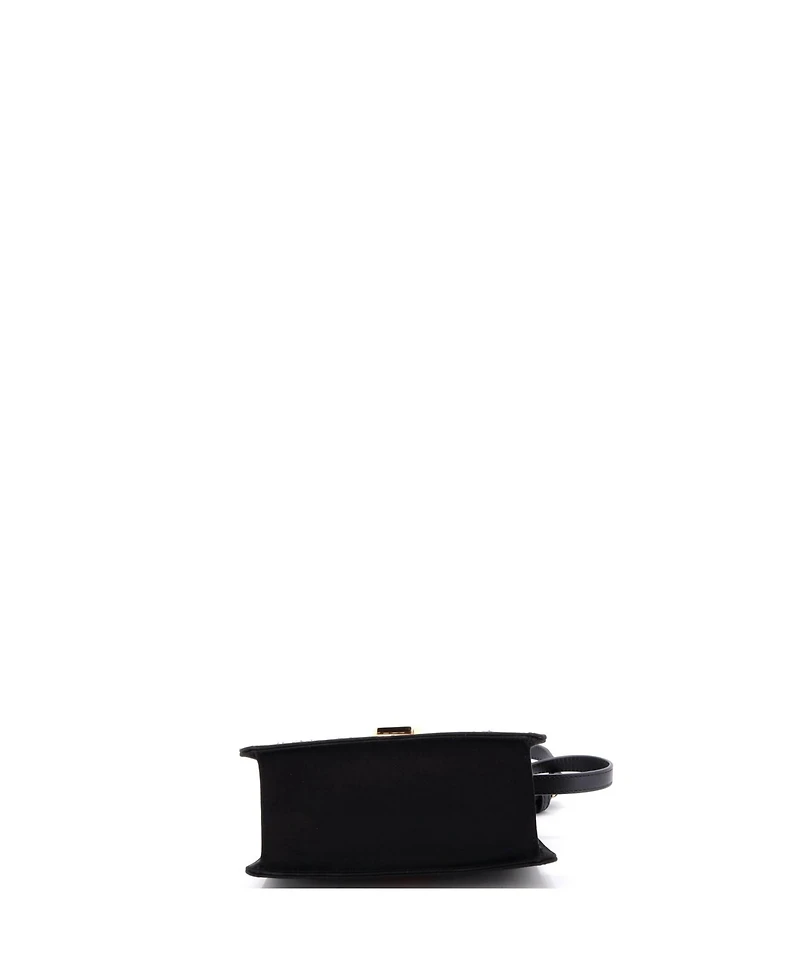 Pre-Owned Gucci Mini Sylvie Top Handle Bag Crystal Embellished Satin