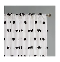 Avobird Pom Pom Emb hed Curtain Panel