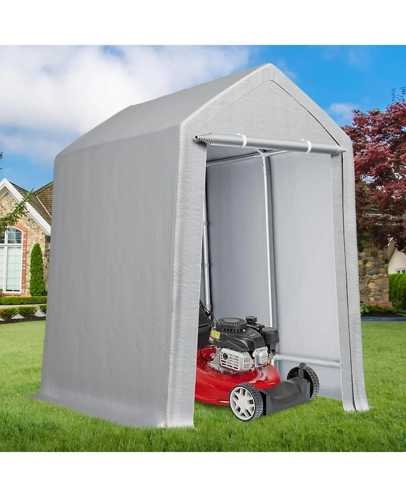 gaomon 6x8 Ft Portable Shed Outdoor Motorcycle Covers Storage Shelter, Heavy Duty Storage Shed