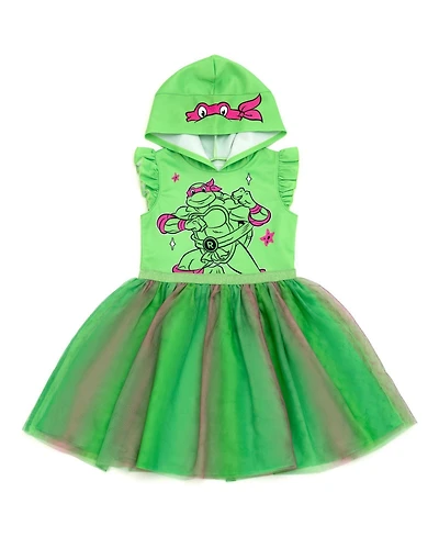 Teenage Mutant Ninja Turtles Raphael Girls' (5-12) Sleeveless Cosplay Dress