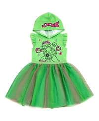 Teenage Mutant Ninja Turtles Raphael Girls' (5-12) Sleeveless Cosplay Dress