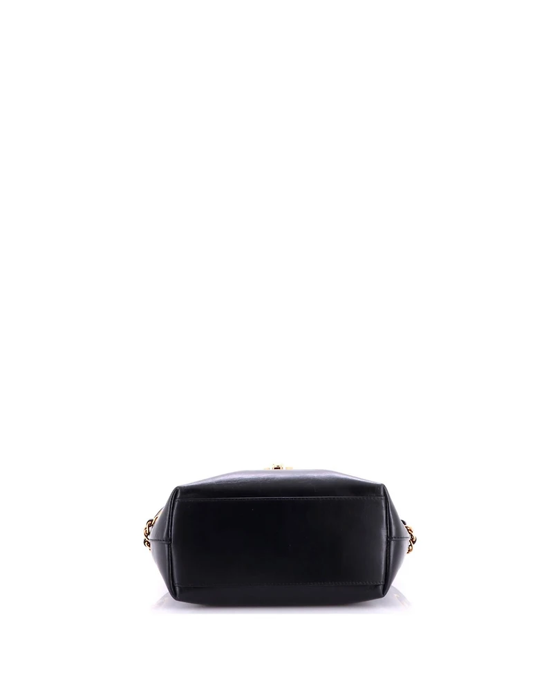 Pre-Owned Versace Mini Medusa Icon Chain Tote Leather