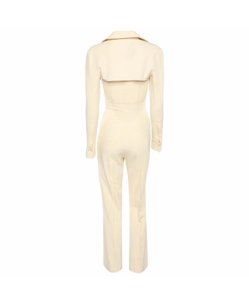 Pre-Owned Jacquemus Women's Gabardine Cut-Out La Montagne Overall