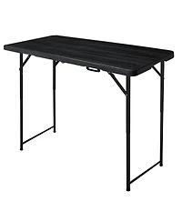 Piscifun Folding Table Portable Adjustable Height Hdpe Steel Lightweight Multi Purpose Indoor Outdoor