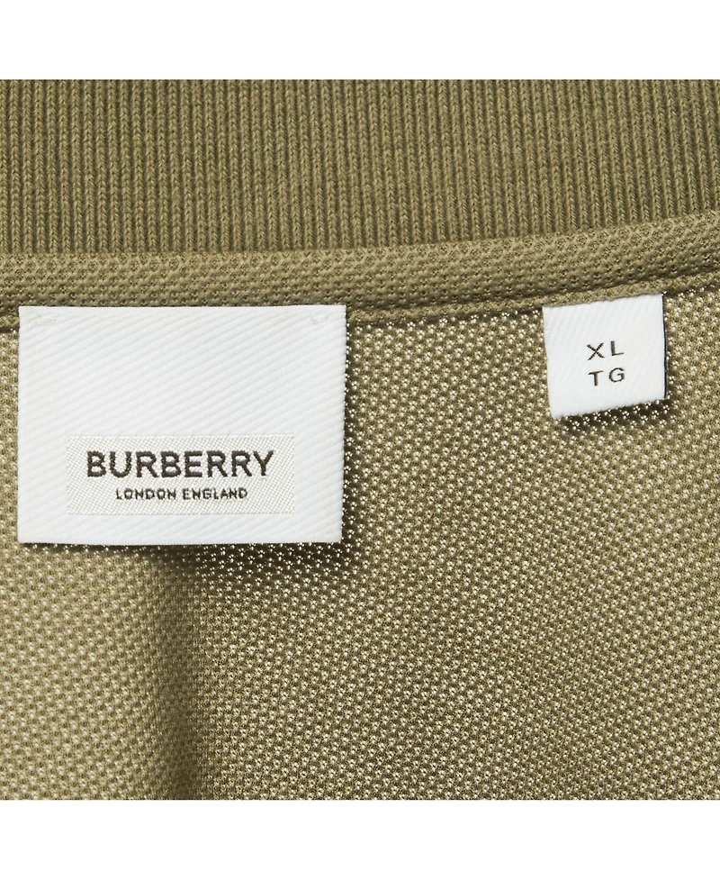 Pre-Owned Burberry Men's Military Pique Polo T-Shirt