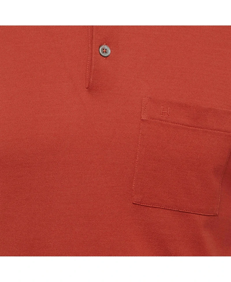 Pre-Owned Hermes Men's Burnt Pique Polo T-Shirt