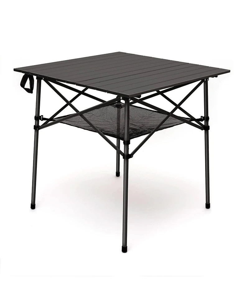 Piscifun Aluminum Folding Camping Table Lightweight Roll Up Portable Outdoor Picnic Side Mesh Storage Carry Bag