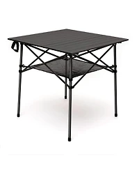 Piscifun Aluminum Folding Camping Table Lightweight Roll Up Portable Outdoor Picnic Side Mesh Storage Carry Bag